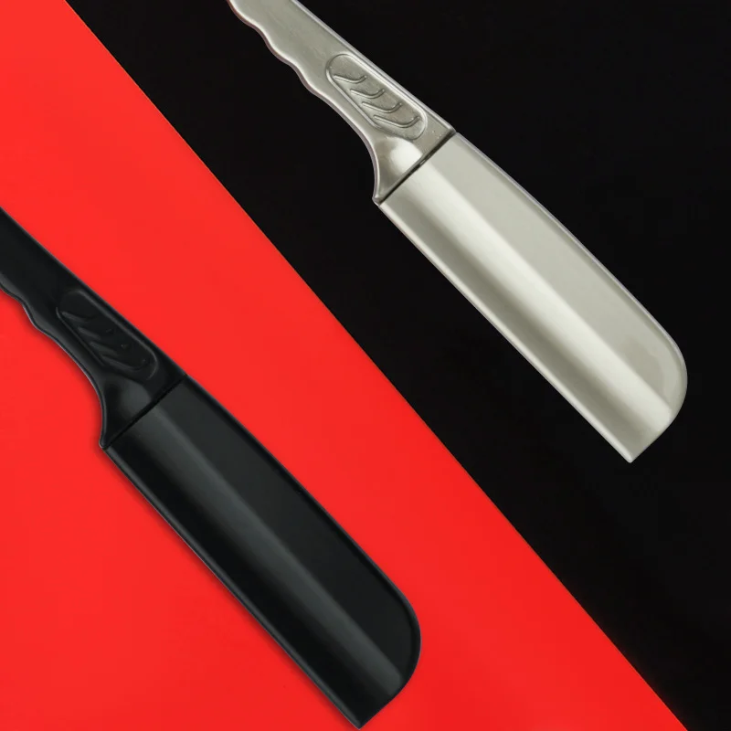 Men Manual Folding Beard Shaver Hollow Out Handle Straight Razor Barber Shaver Salon & Home Use With 100pcs Edge Single Blades