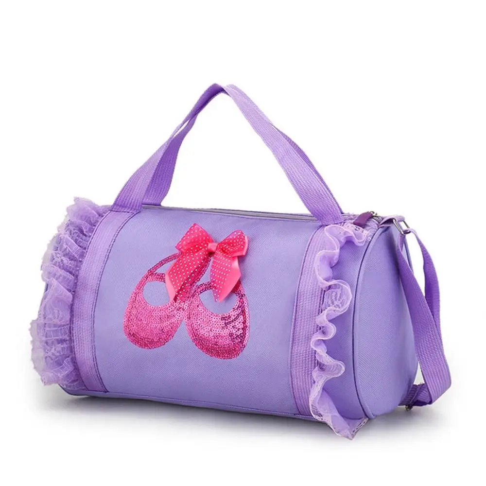 Fashion Oxford Ballet Dance Bags Large Capacity Sequin Print Dance Backpack Lovely Handbag Girls