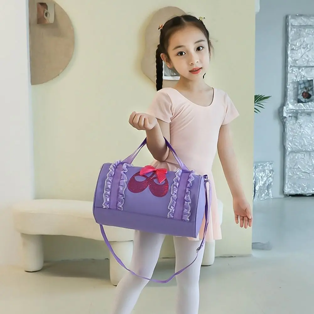 Fashion Oxford Ballet Dance Bags Large Capacity Sequin Print Dance Backpack Lovely Handbag Girls