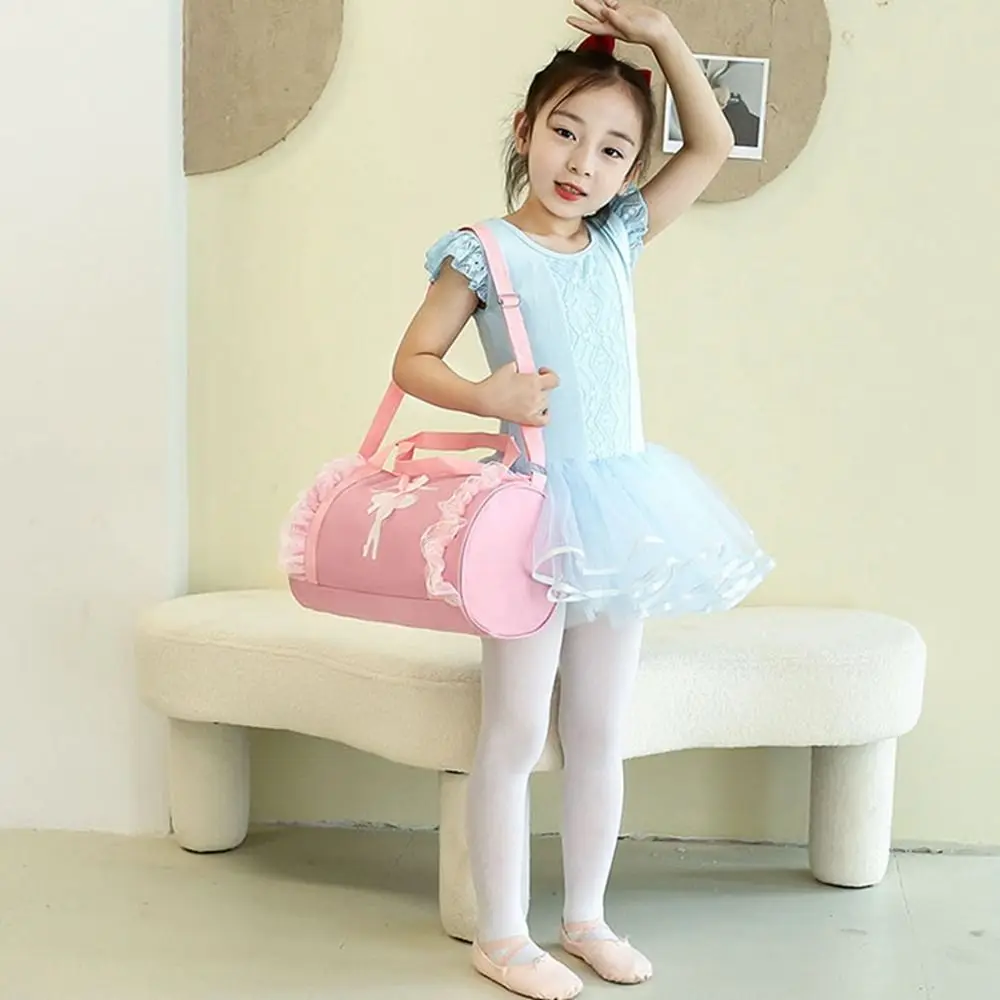 Fashion Oxford Ballet Dance Bags Large Capacity Sequin Print Dance Backpack Lovely Handbag Girls