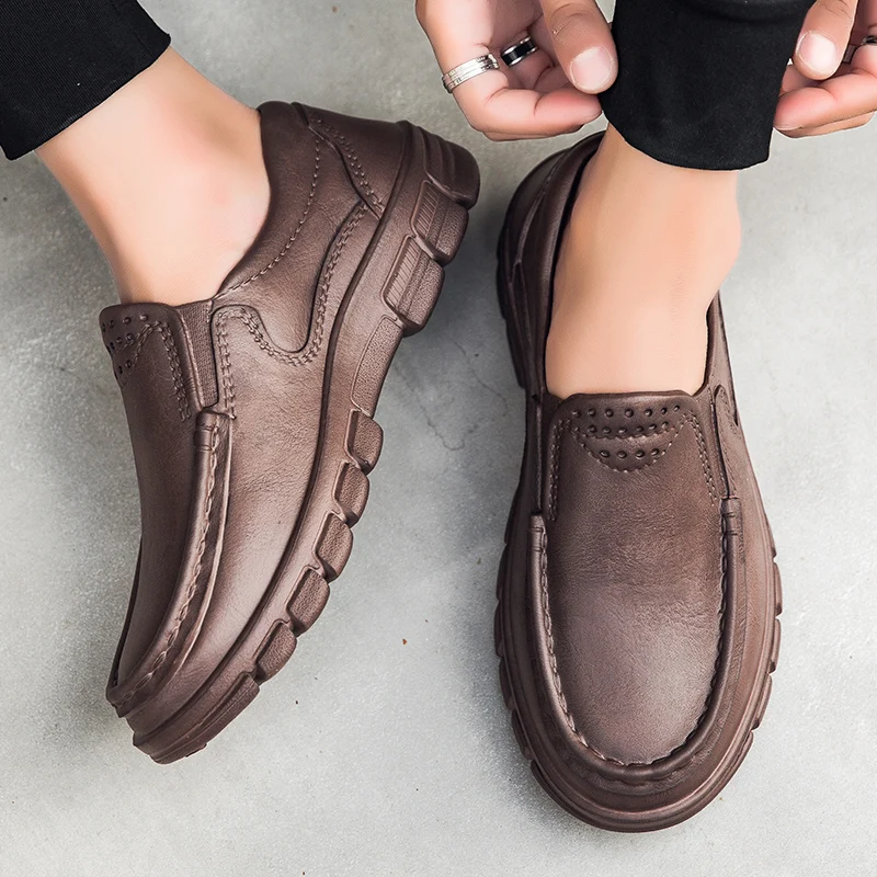 Hotel Kitchen Non-slip Oil-resistant Chef's Shoes Casual Flat Work Safe Men's Shoes Breathable Comfortable Slip on Plus Size 48
