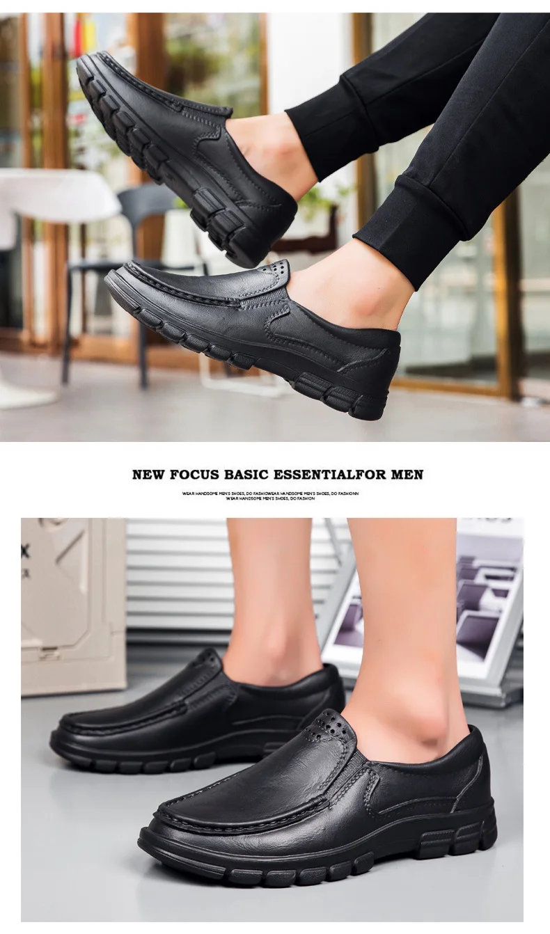 Hotel Kitchen Non-slip Oil-resistant Chef's Shoes Casual Flat Work Safe Men's Shoes Breathable Comfortable Slip on Plus Size 48