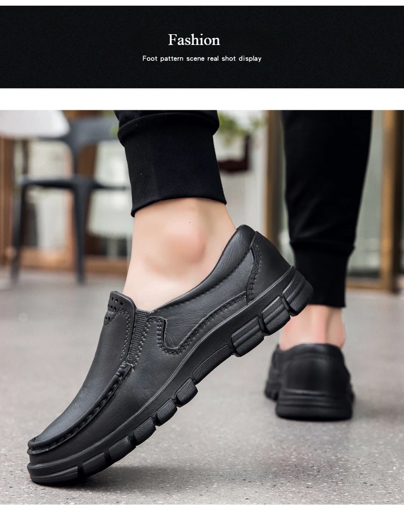Hotel Kitchen Non-slip Oil-resistant Chef's Shoes Casual Flat Work Safe Men's Shoes Breathable Comfortable Slip on Plus Size 48