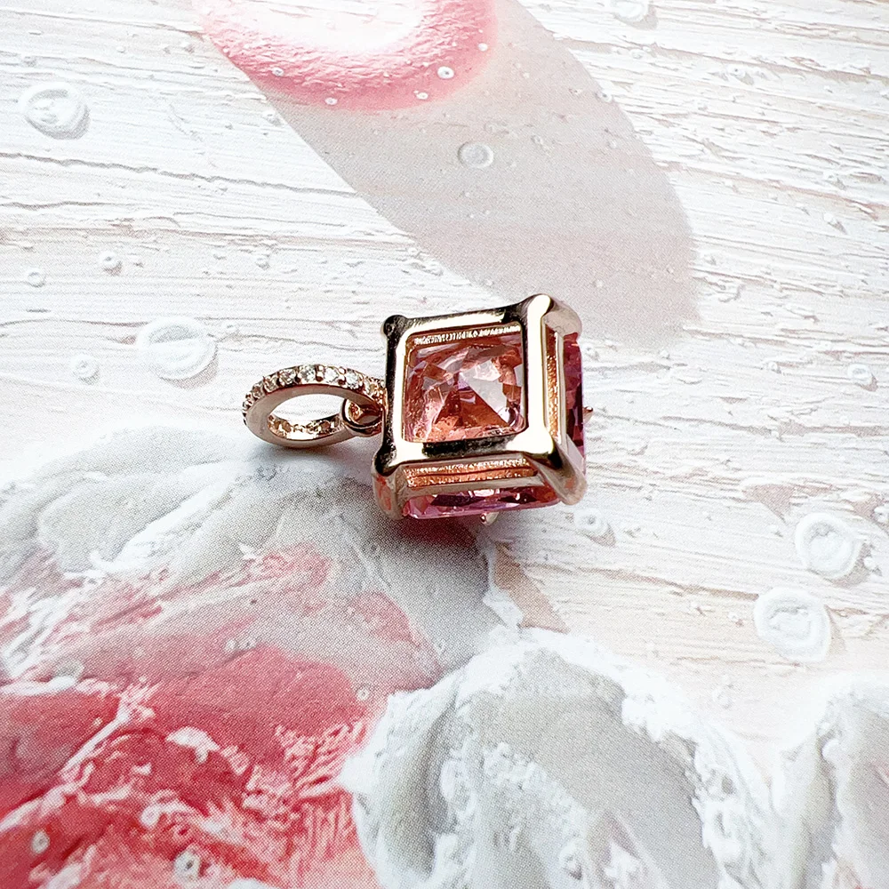 Rose Gold Plated Star with Stone Pendant Brand New Fashion Jewelry Romantic Gift for Women
