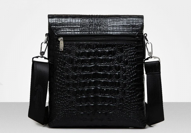 Luxury Brand Messenger Bag Men Leather Business Alligator Shoulder Bag Male Casual Satchel Crocodile Grain Crossbody Bag For Men