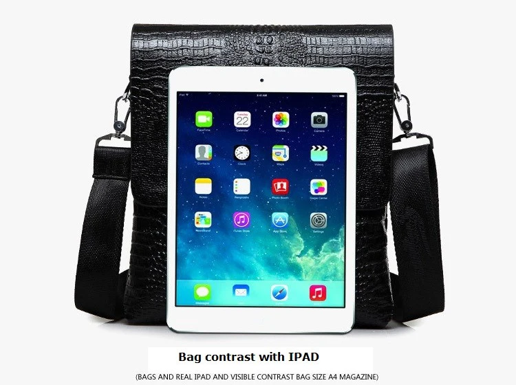 Luxury Brand Messenger Bag Men Leather Business Alligator Shoulder Bag Male Casual Satchel Crocodile Grain Crossbody Bag For Men