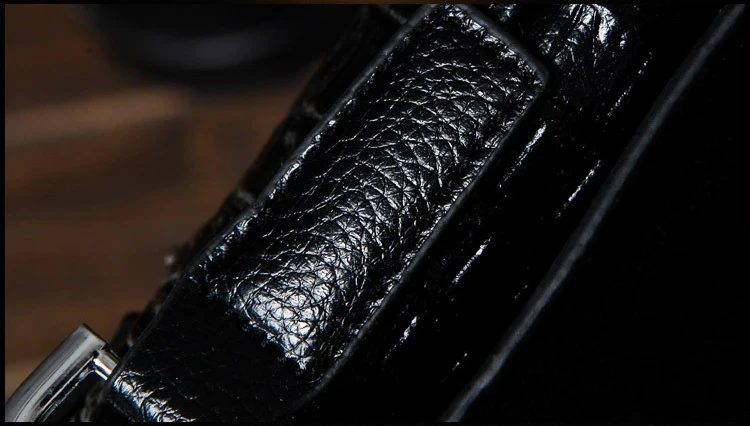 Luxury Brand Messenger Bag Men Leather Business Alligator Shoulder Bag Male Casual Satchel Crocodile Grain Crossbody Bag For Men
