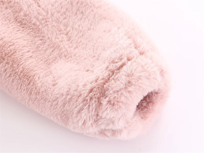 6 12 18 24 36 Months Baby Plush Jacket Cute Rabbit Ears Christmas Princess Girls Coat Keep Warm Hooded Outerwear Kids Clothes