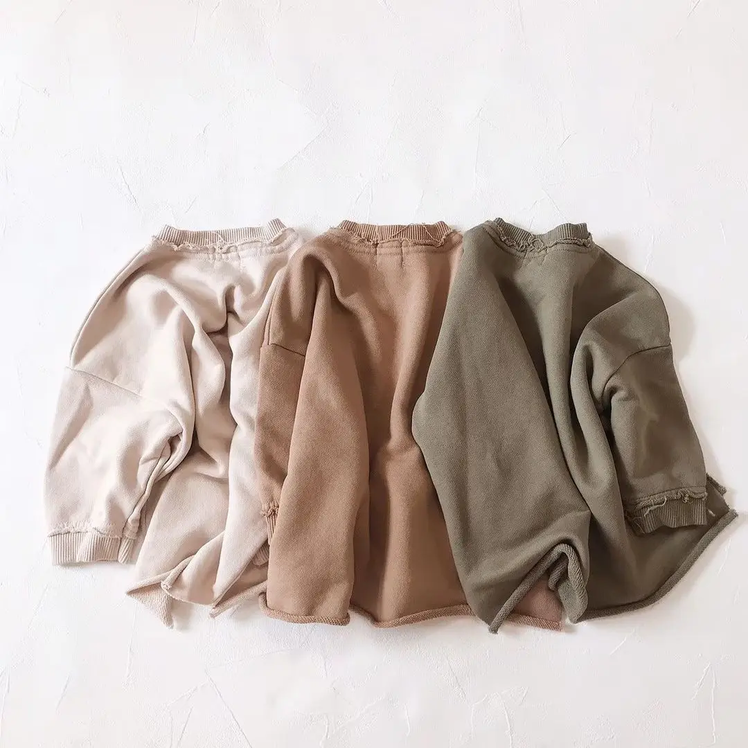 Spring New Sweatshirt Loose Fashion Long Sleeved Tops O-neck Children Baby Casual Hoodies Boys Clothing Toddler Sweater Blouses