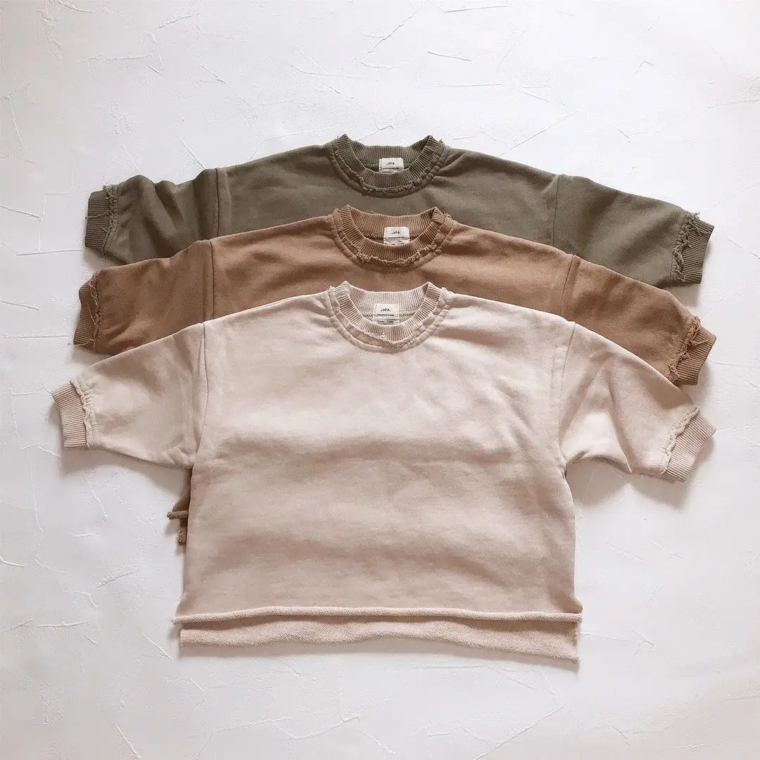 Spring New Sweatshirt Loose Fashion Long Sleeved Tops O-neck Children Baby Casual Hoodies Boys Clothing Toddler Sweater Blouses
