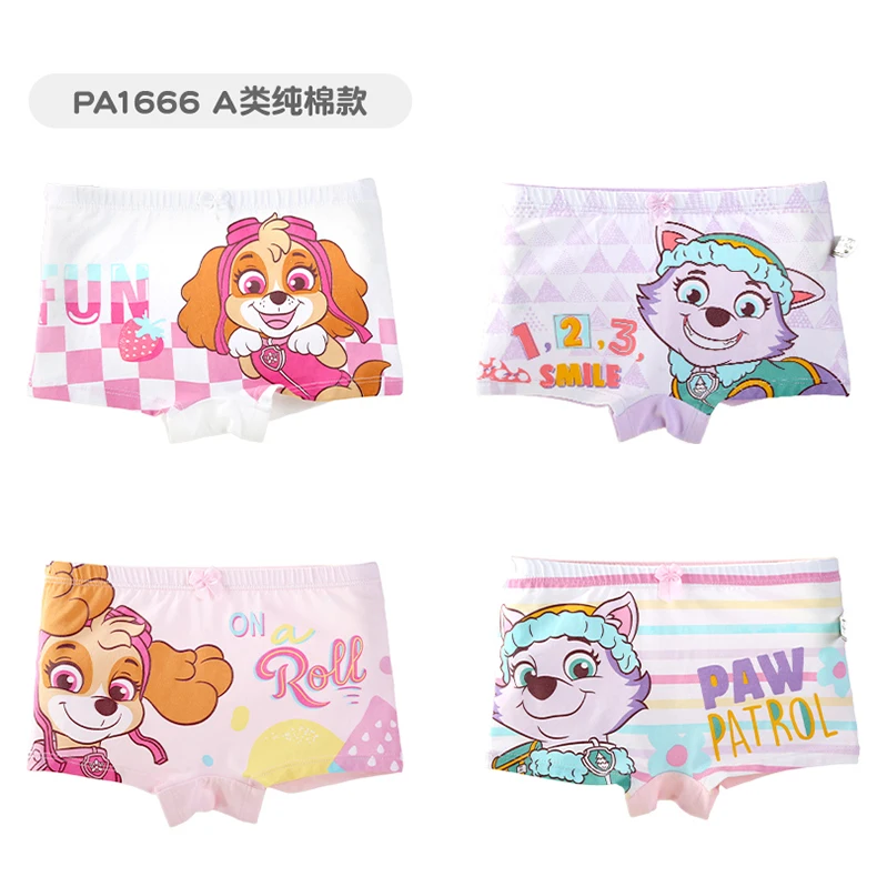 2024 New Genuine Paw Patrol Boys Girls Underpants Children Underwear Girls shorts Boxer Brief Cotton Corner Pants High Quality