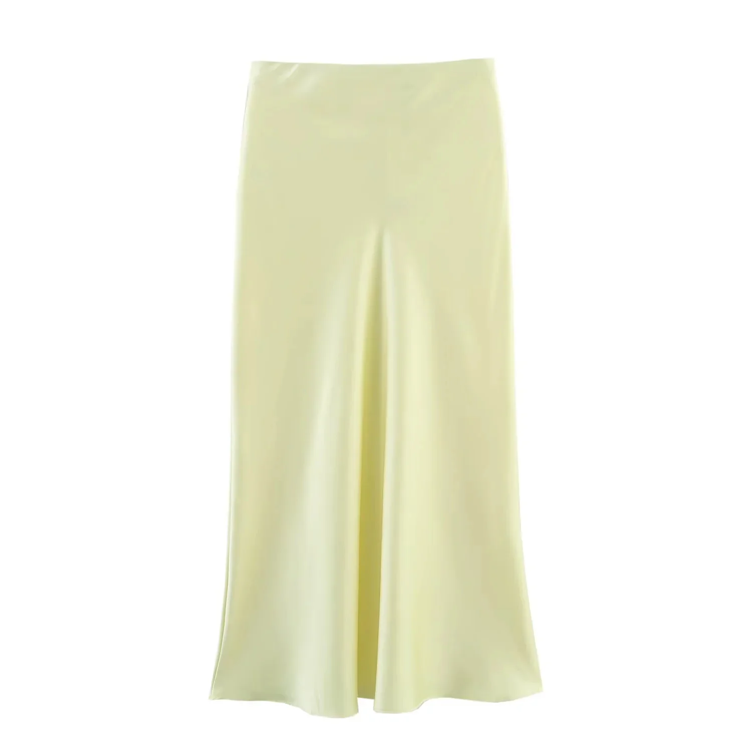 KONDALA 2026 Spring Summer Brown Satin Women Skirts Chic Elegant Prom Ladies Skirts Valentine‘s Day Beach Party Girls Skirts