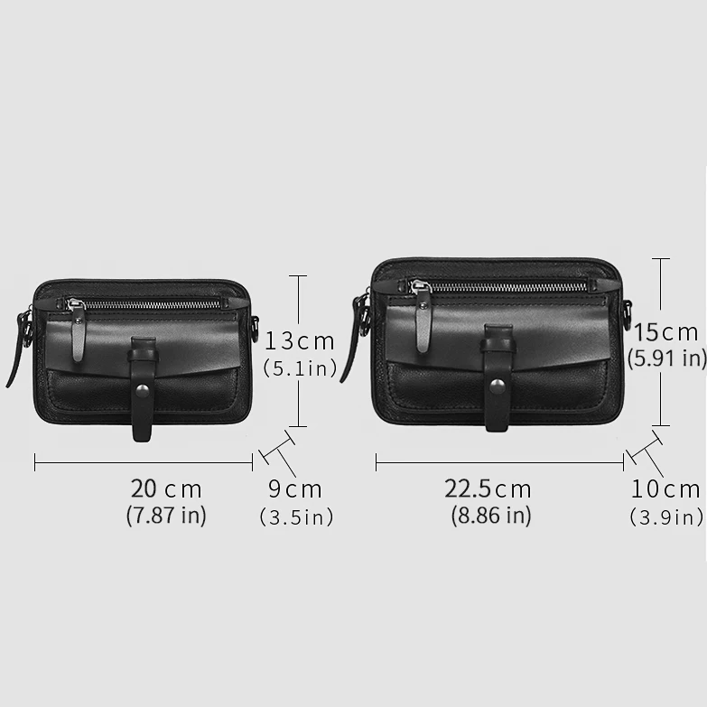 Genuine Leather Small Crossbody Cell Phone Bag for Women Men Strap Shoulder Handbag Purse Camera Bag with Credit Card Slots