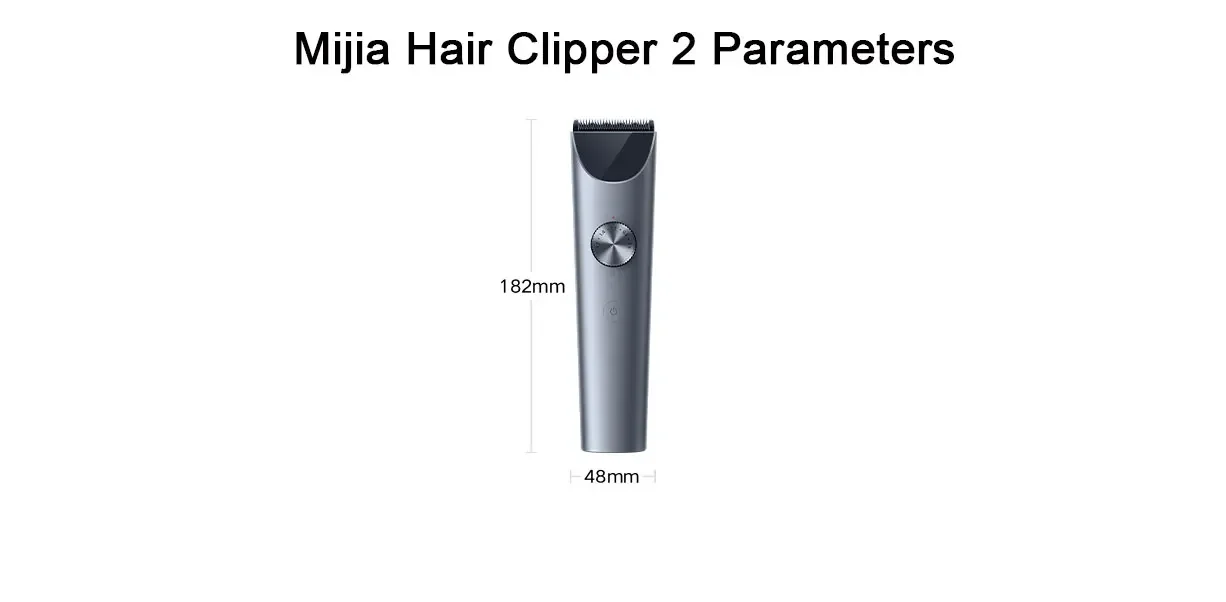 Mijia Hair Clipper 2 Household Wireless Trimmer Cutting Barber IPX7 Titanium Alloy Blade Men Sideburns Electric Shaver