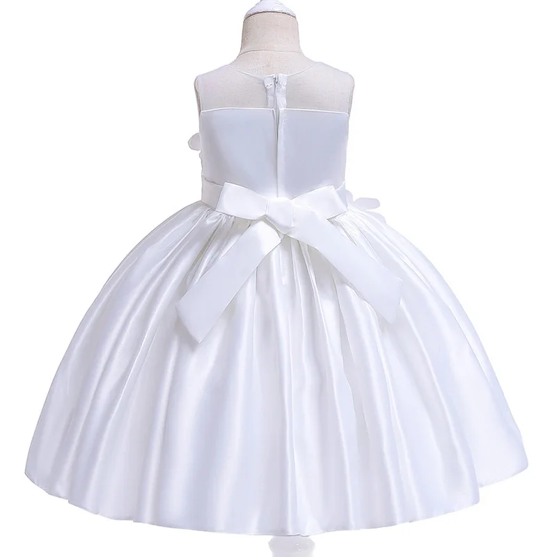 Elegant Flower Girls Christmas Party Dresses For Pageant Formal Wedding Gown Kids Girl Clothes Children Princess Birthday Dress