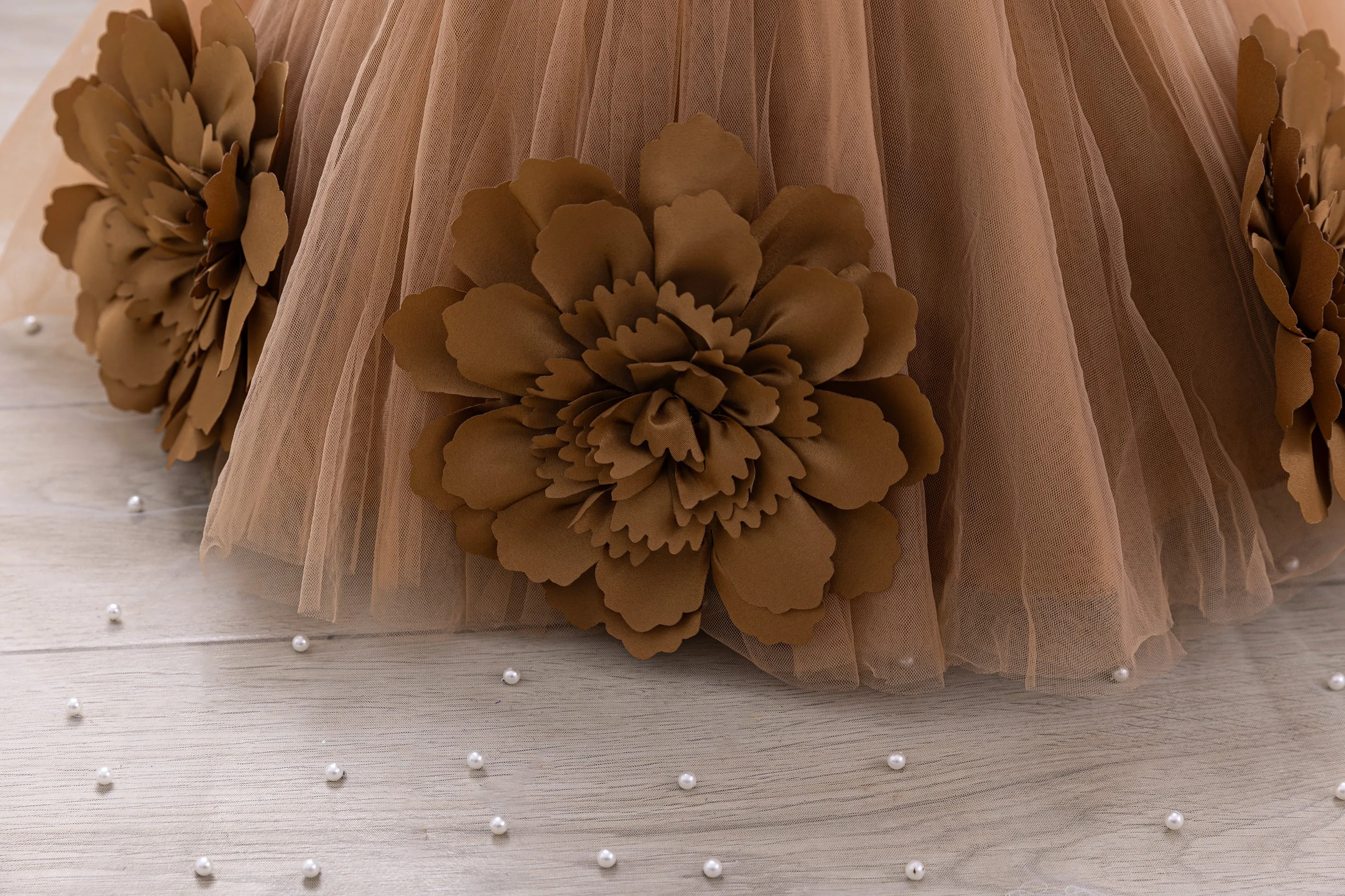 Elegant Girl Princess Dress Small Flying Sleeves Asymsymmetrical Straps Formal Occasion Girl Dress Sequin Wedding Dress Party Gi