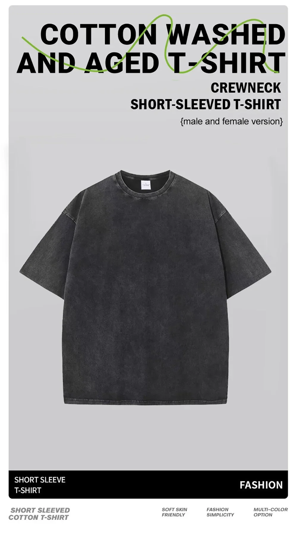 Unisex Cotton T-shirt Breathable Comfortable Simple Daily Casual Sports Fitness Multi-color Optional for Men And Women