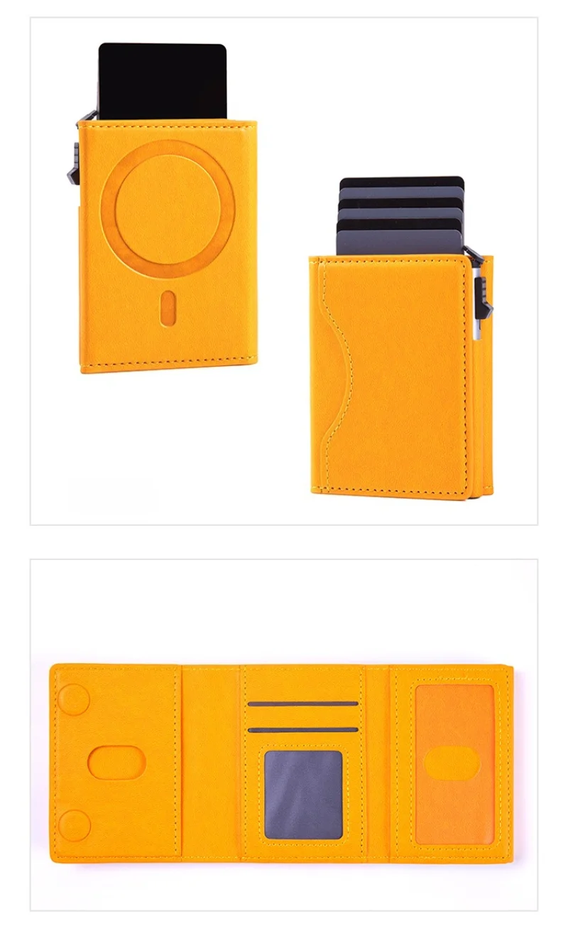 Luxury Magnetic For Magsafe Elastic Leather Wallet Card Holder Case For iPhone 16 15 Pro Max 14 13 S24Ultra Card Slots Bag Cover