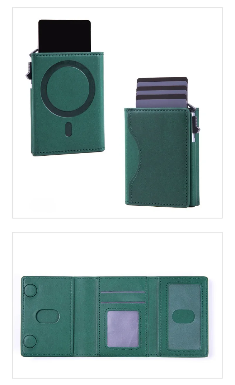 Luxury Magnetic For Magsafe Elastic Leather Wallet Card Holder Case For iPhone 16 15 Pro Max 14 13 S24Ultra Card Slots Bag Cover