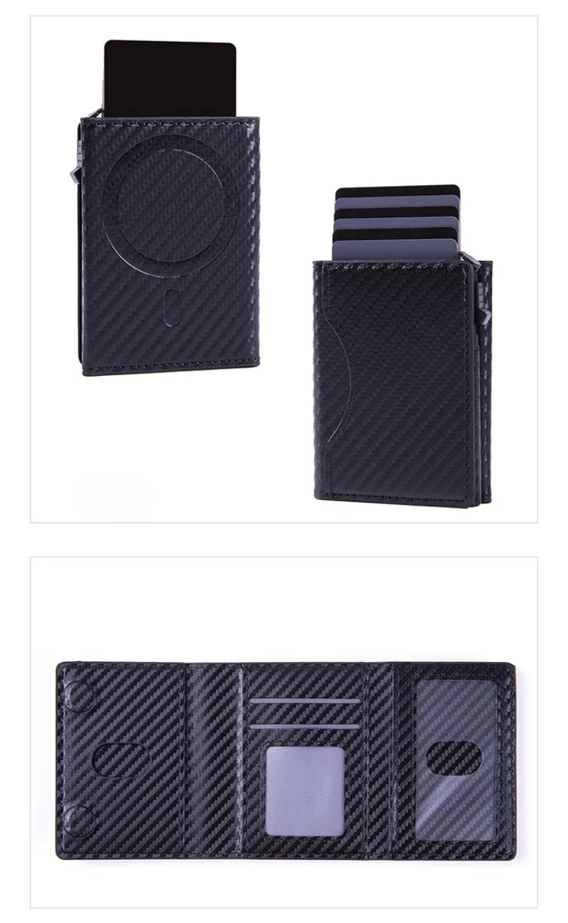 Luxury Magnetic For Magsafe Elastic Leather Wallet Card Holder Case For iPhone 16 15 Pro Max 14 13 S24Ultra Card Slots Bag Cover