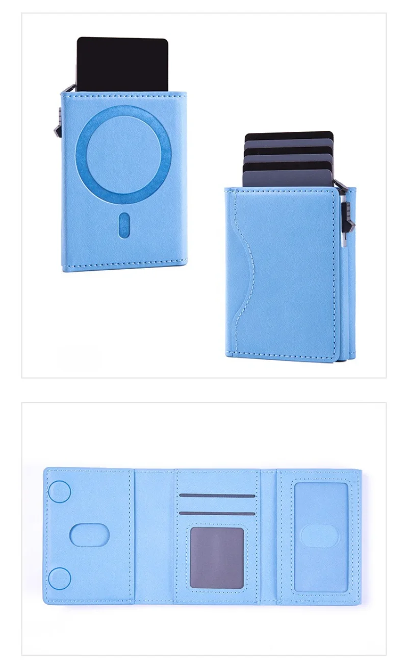Luxury Magnetic For Magsafe Elastic Leather Wallet Card Holder Case For iPhone 16 15 Pro Max 14 13 S24Ultra Card Slots Bag Cover