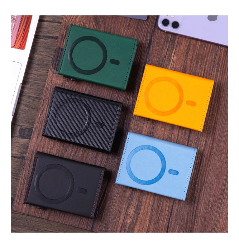 Luxury Magnetic For Magsafe Elastic Leather Wallet Card Holder Case For iPhone 16 15 Pro Max 14 13 S24Ultra Card Slots Bag Cover