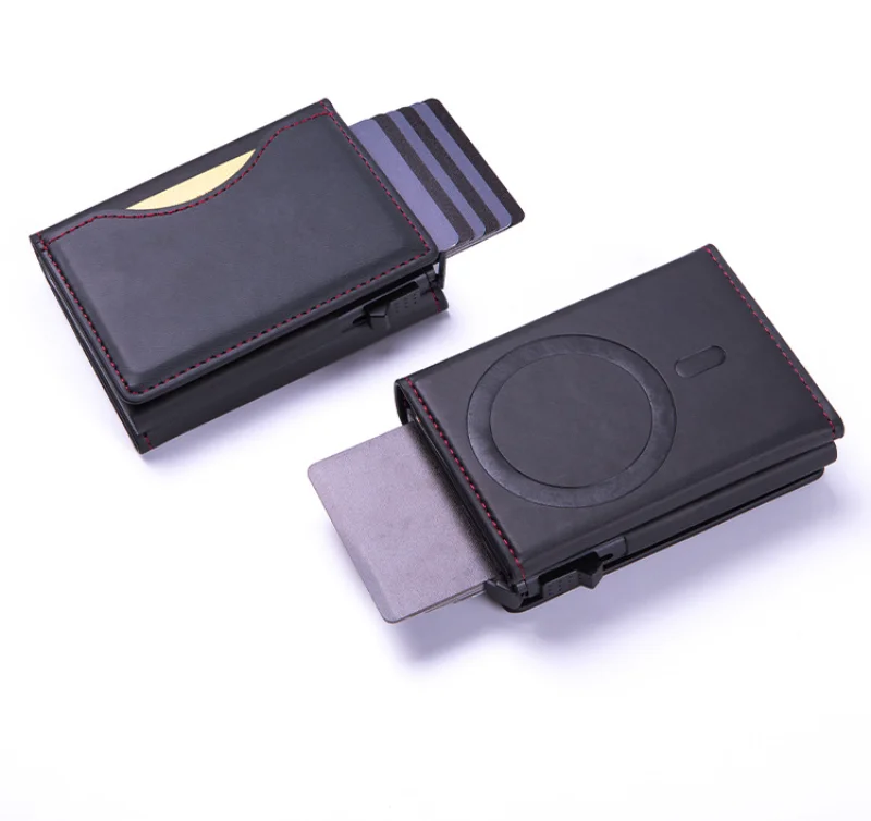 Luxury Magnetic For Magsafe Elastic Leather Wallet Card Holder Case For iPhone 16 15 Pro Max 14 13 S24Ultra Card Slots Bag Cover