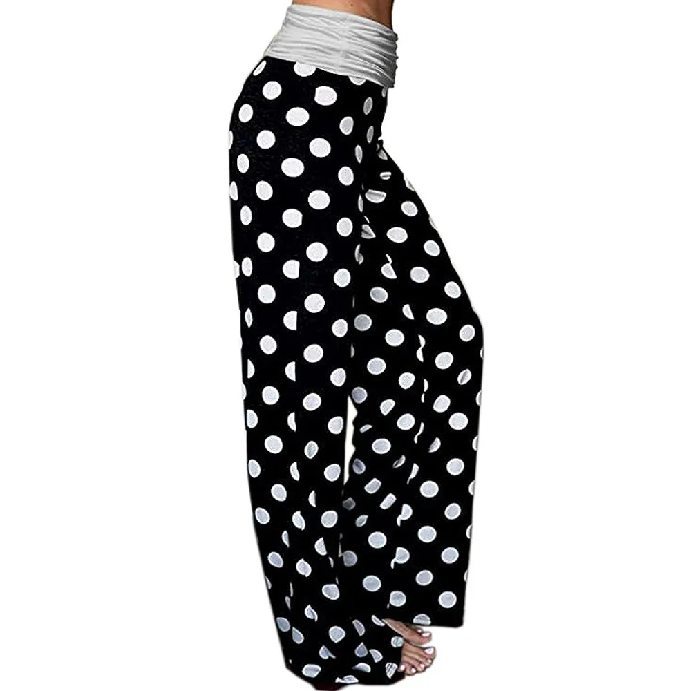 2024 Europe and the United States home new women's stitching yoga pants baggy casual pants pants pants
