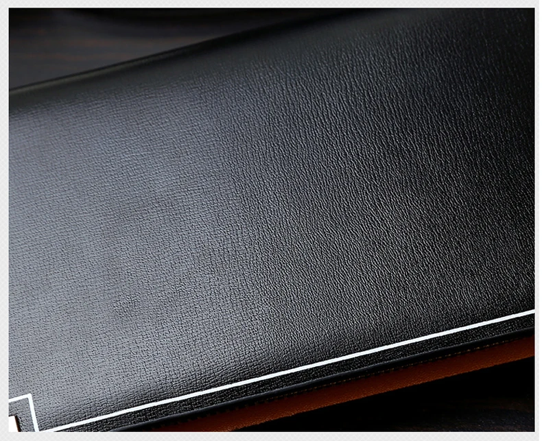 Vintage Men Clutch Bag Leather Long Purse Double Zipper Business Wallet For Husband Gift Black Brown Male Casual Handy Bags