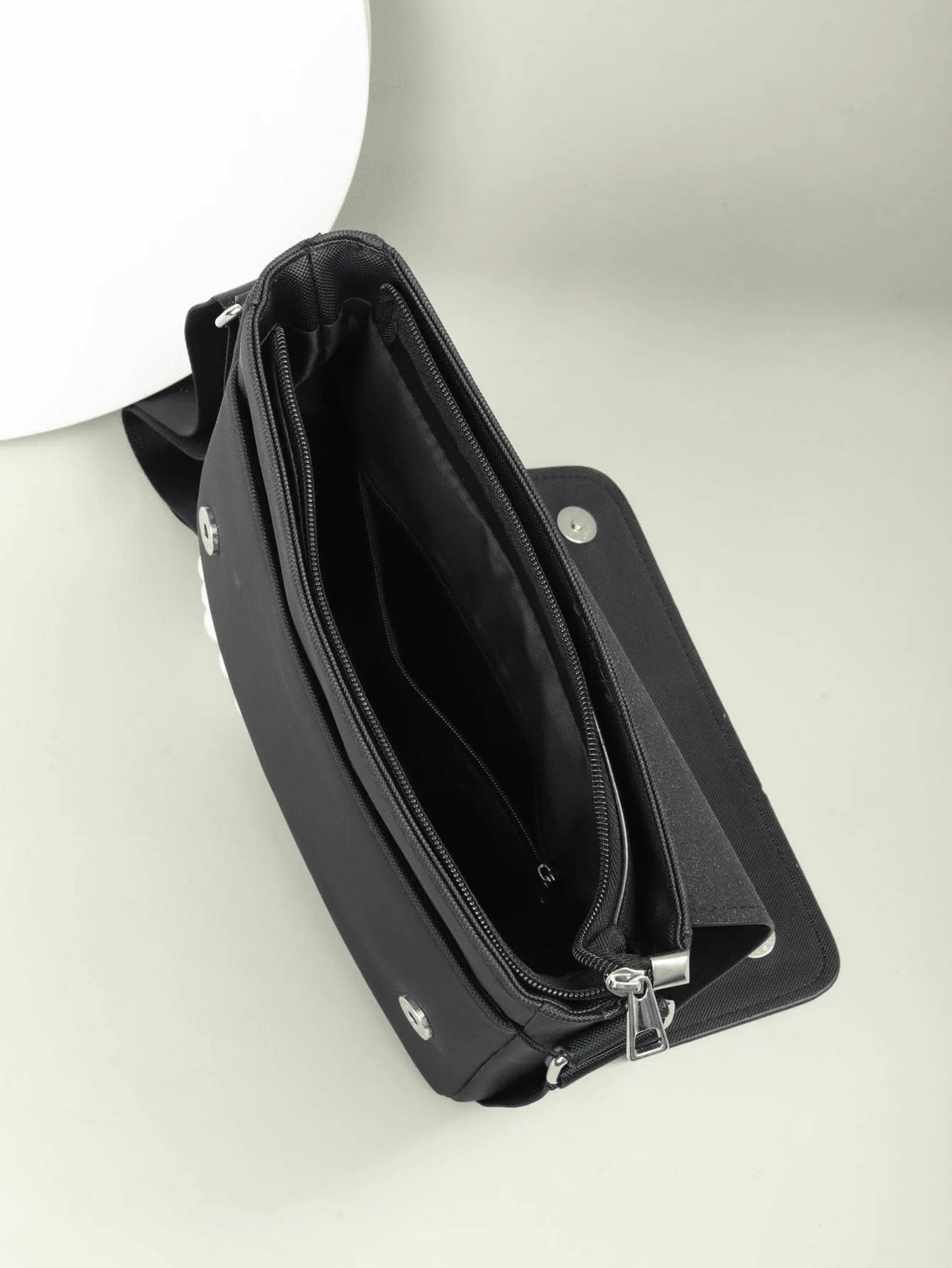 Classic Solid Stylish Simple Men's Crossbody Bag Daily Commuter Travel Large Capacity Shoulder Bag Messenger Bag