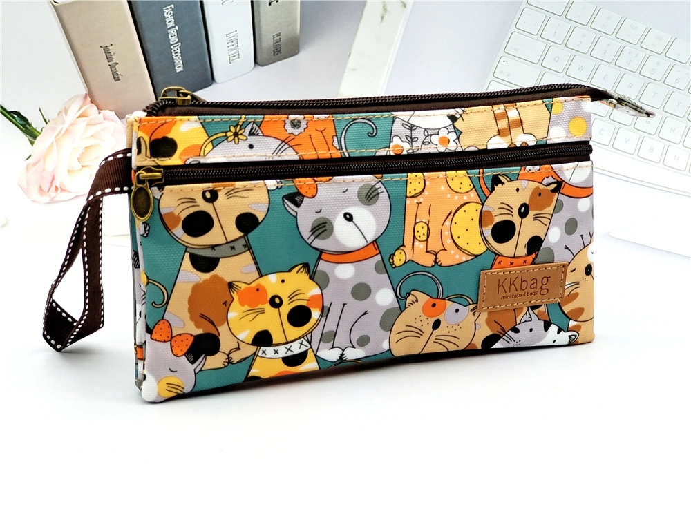 Polyester Waterproof Women's Coin Bag Ladies Organizer Wallet Female Phone Purse Money Pouch Clutch Handbag Carteira for Girls