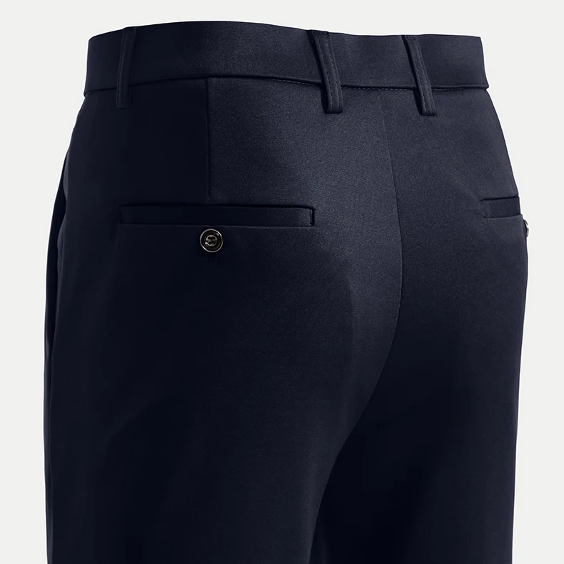 Men's Stretchy Casual Pants Business Suit Pants Spring Summer Breathable Dress Pants Full Length Homme Work Trousers