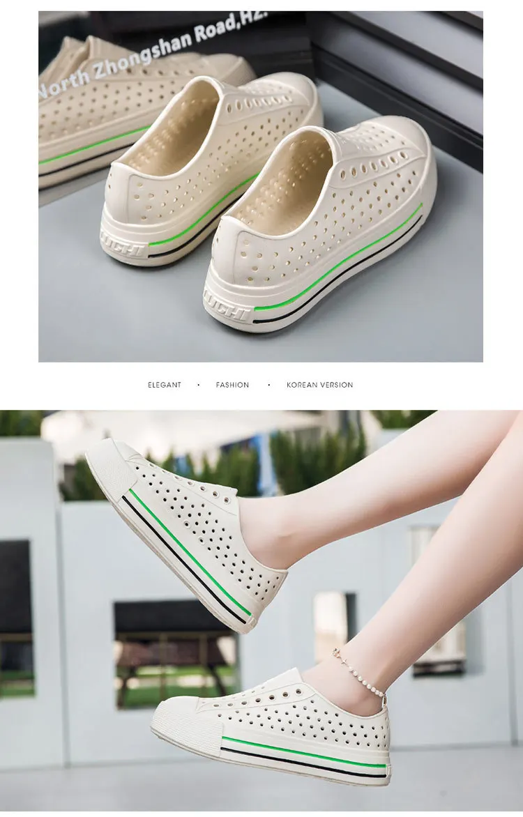 New Summer Female Sandals Outdoor Beach Water Shoes Clogs EVA Slip-On Kid Boy Girls Garden Thick Bottom Sports Sandals Cave Shoe
