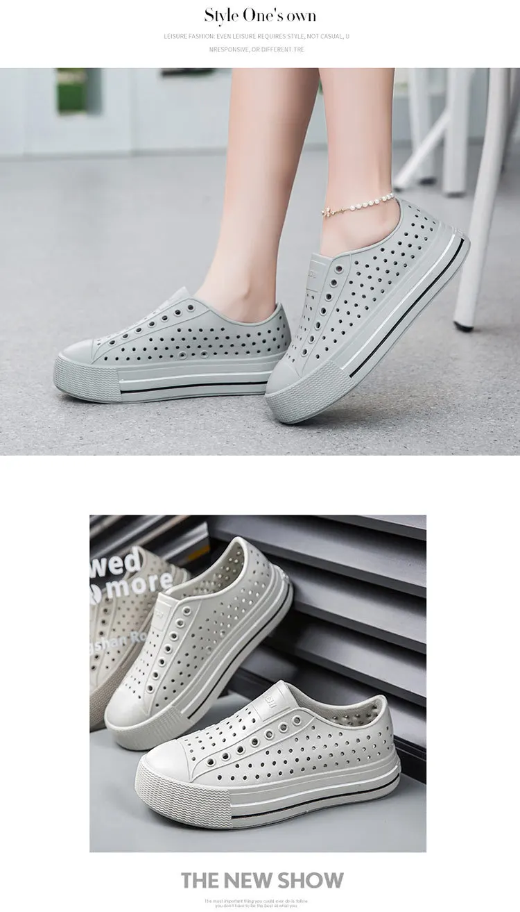 New Summer Female Sandals Outdoor Beach Water Shoes Clogs EVA Slip-On Kid Boy Girls Garden Thick Bottom Sports Sandals Cave Shoe