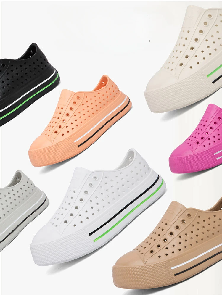 New Summer Female Sandals Outdoor Beach Water Shoes Clogs EVA Slip-On Kid Boy Girls Garden Thick Bottom Sports Sandals Cave Shoe