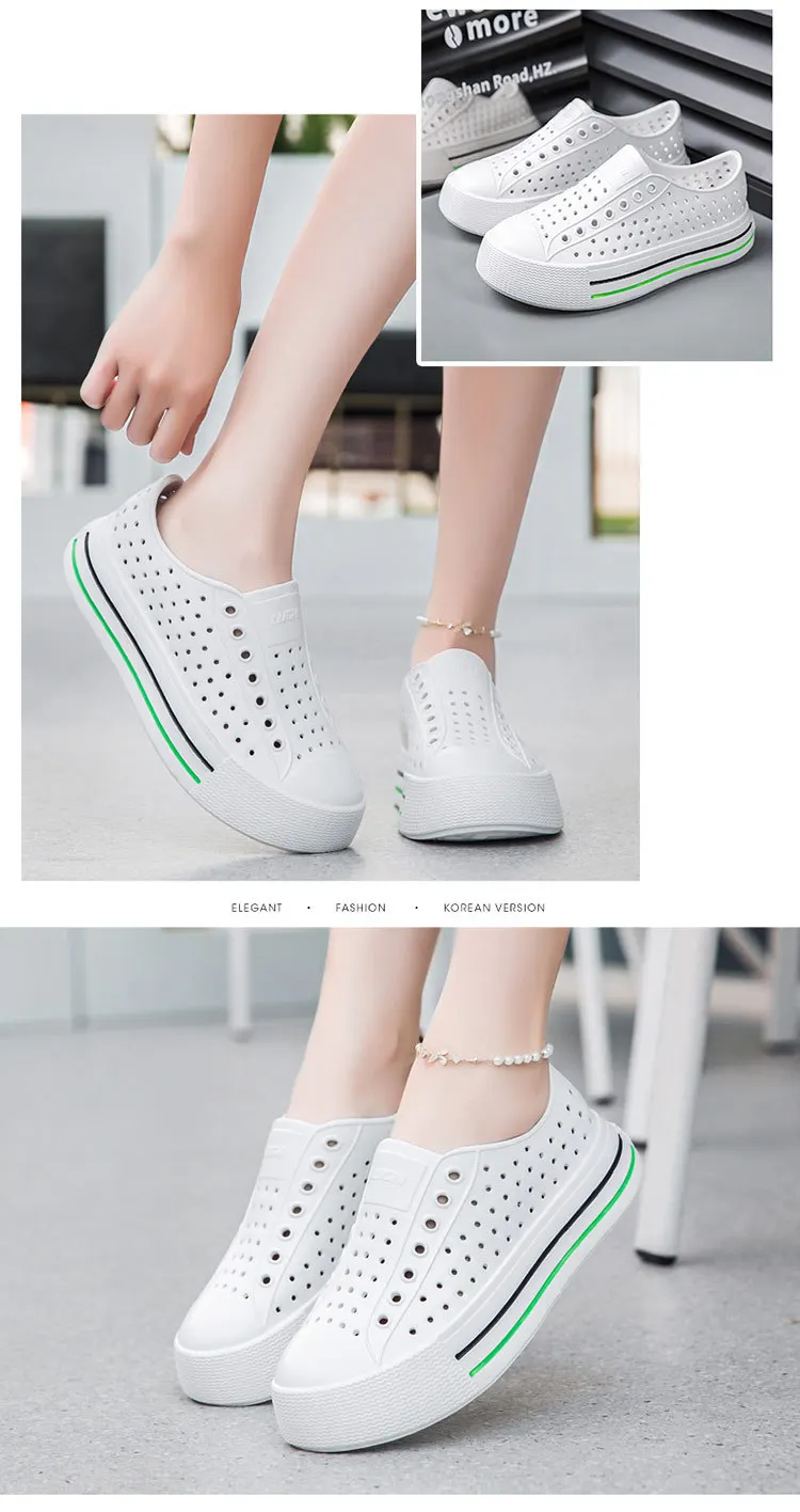 New Summer Female Sandals Outdoor Beach Water Shoes Clogs EVA Slip-On Kid Boy Girls Garden Thick Bottom Sports Sandals Cave Shoe