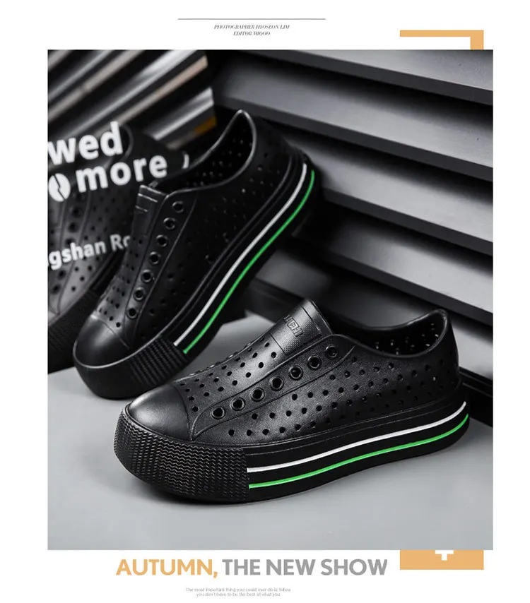 New Summer Female Sandals Outdoor Beach Water Shoes Clogs EVA Slip-On Kid Boy Girls Garden Thick Bottom Sports Sandals Cave Shoe
