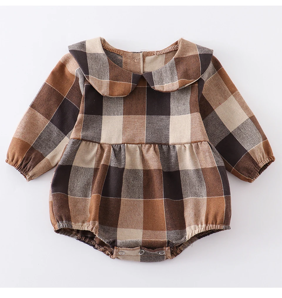 Girls Kids Dress Clothes Set Brother Sister Matching Outfits Spring Summer Lattice Long Sleeve Boys T-shirt Shirt Baby Romper