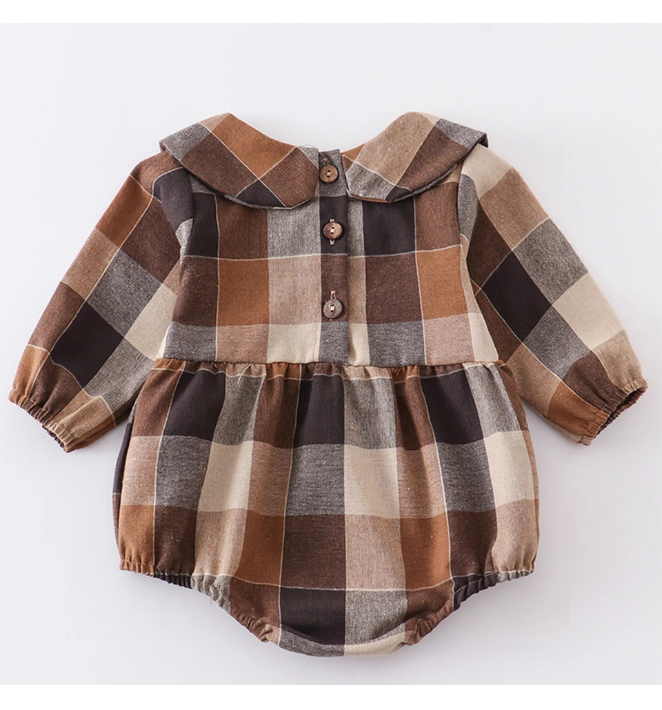 Girls Kids Dress Clothes Set Brother Sister Matching Outfits Spring Summer Lattice Long Sleeve Boys T-shirt Shirt Baby Romper