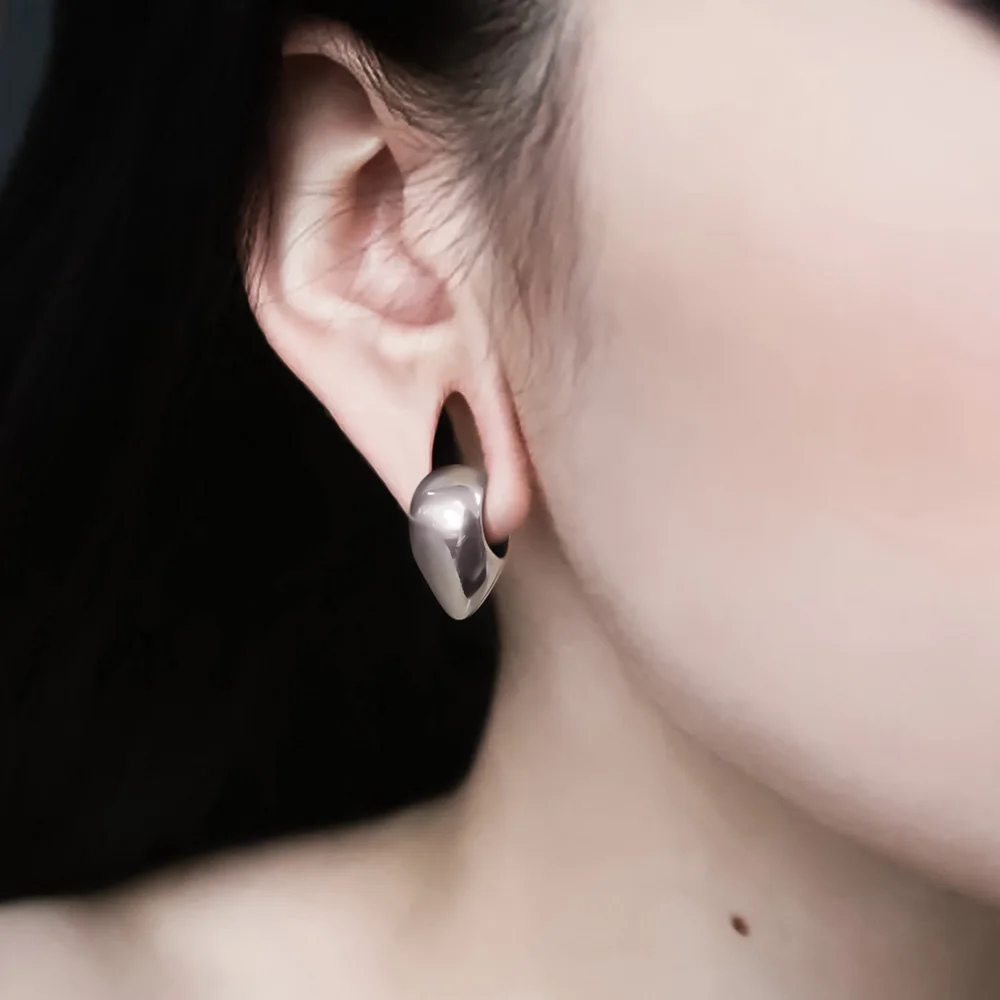 Giga 1/2Pcs 10mm(00g) Teardrop Stainless Steel Ear Hanger Weights Expander Gauges Ears Stretcher Piercing Body Jewelry Punk