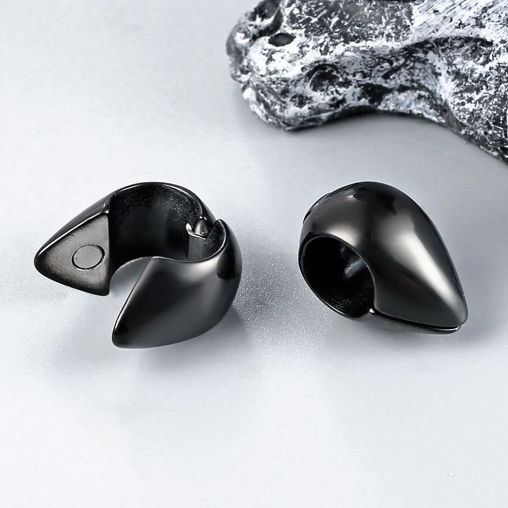 Giga 1/2Pcs 10mm(00g) Teardrop Stainless Steel Ear Hanger Weights Expander Gauges Ears Stretcher Piercing Body Jewelry Punk