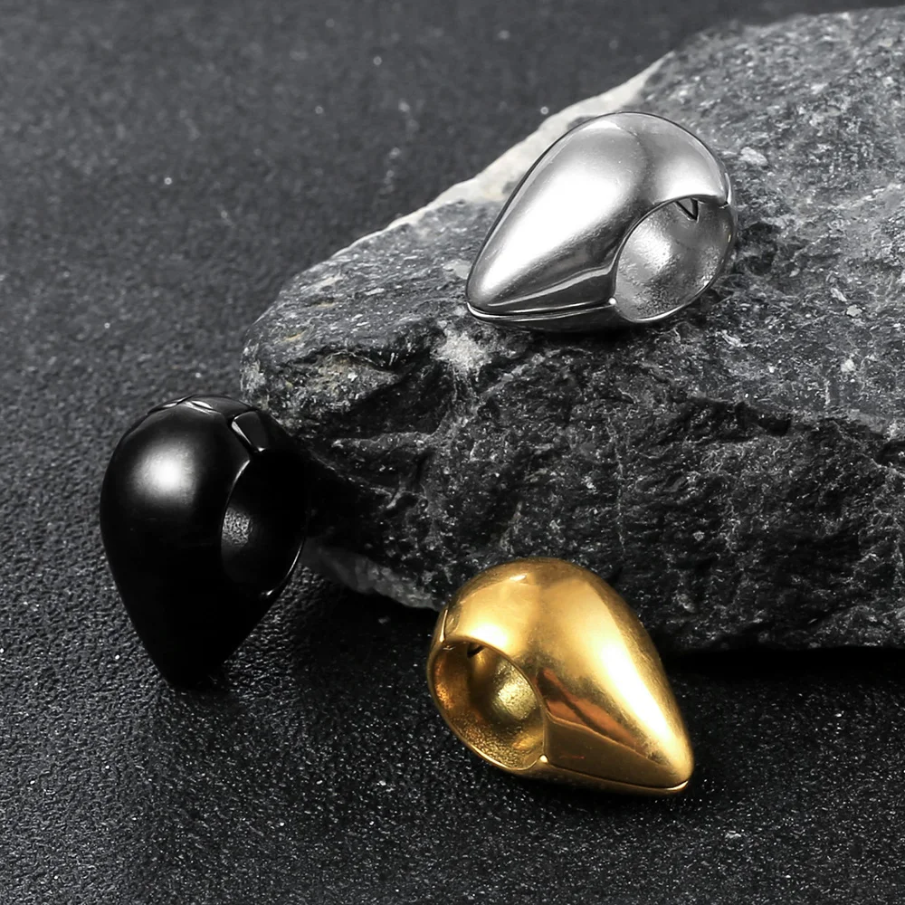Giga 1/2Pcs 10mm(00g) Teardrop Stainless Steel Ear Hanger Weights Expander Gauges Ears Stretcher Piercing Body Jewelry Punk