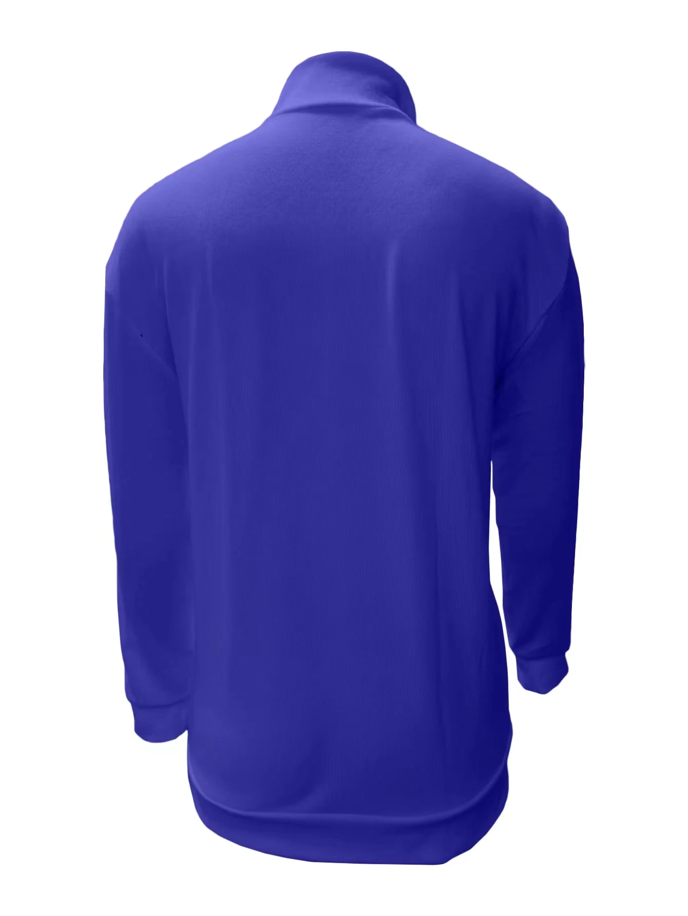 2026 Independent Station New Spring Season Long-Sleeved V-Neck Wool Velvet Zipper Men's Casual Top Polo