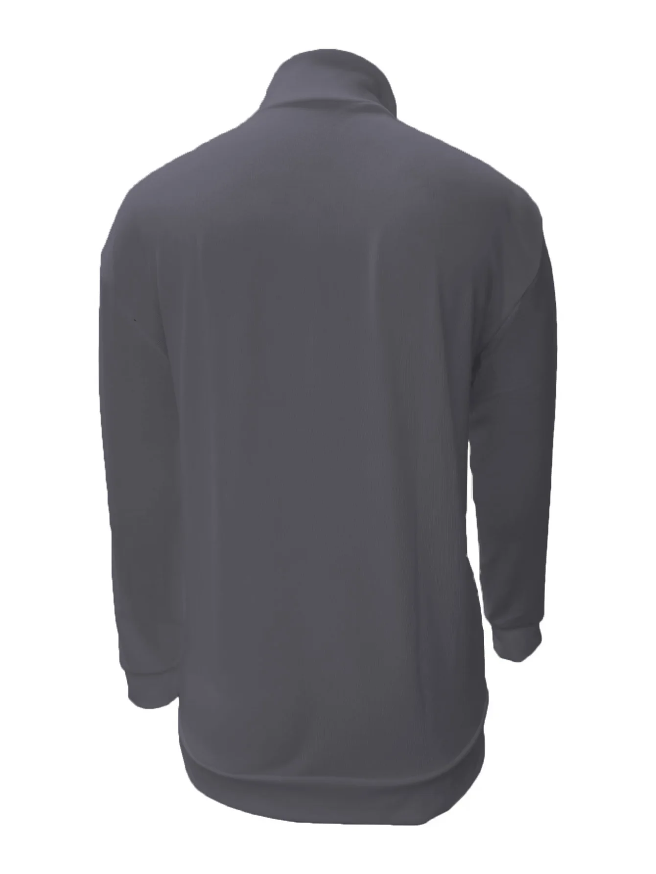 2026 Independent Station New Spring Season Long-Sleeved V-Neck Wool Velvet Zipper Men's Casual Top Polo