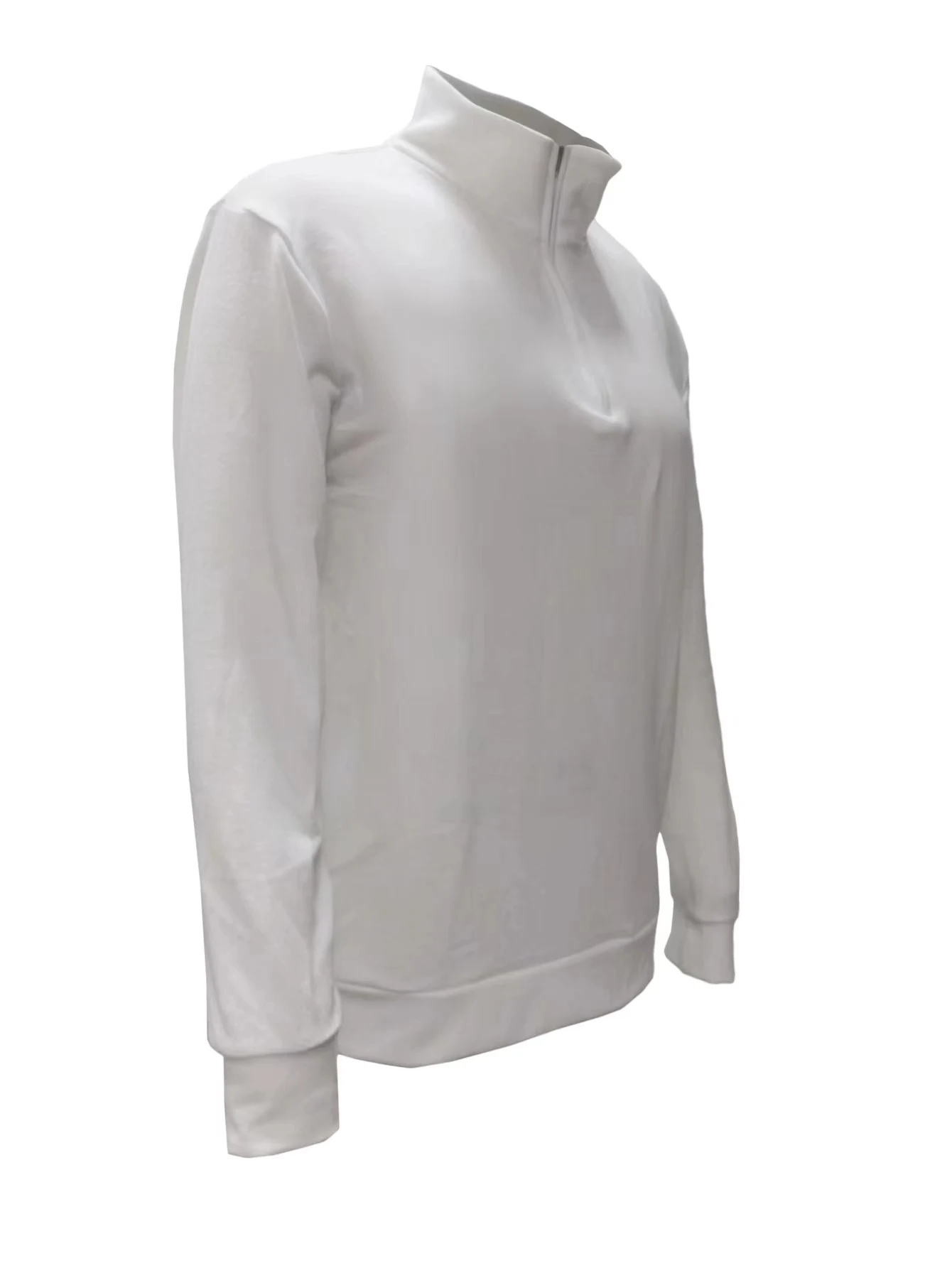 2026 Independent Station New Spring Season Long-Sleeved V-Neck Wool Velvet Zipper Men's Casual Top Polo
