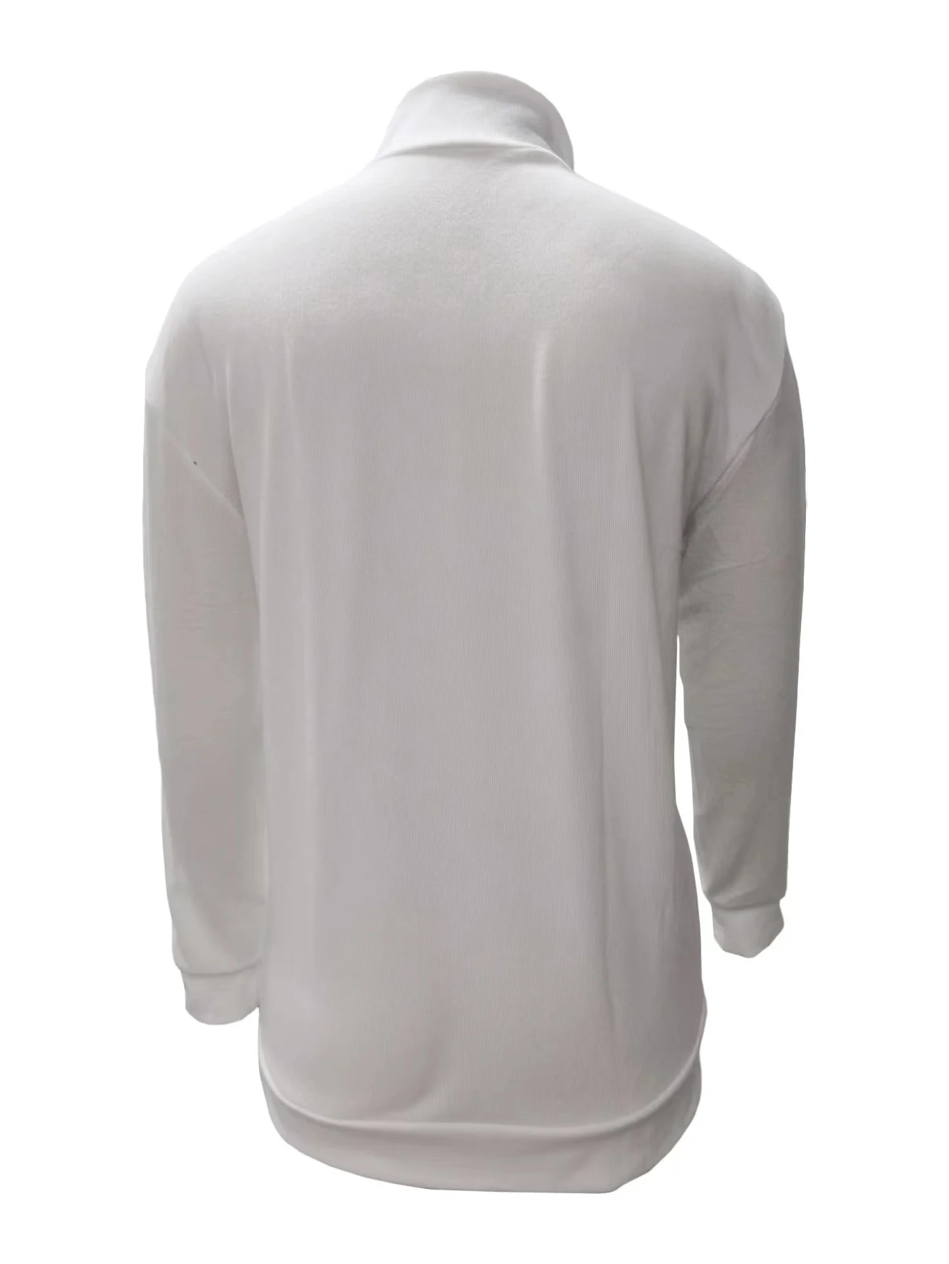 2026 Independent Station New Spring Season Long-Sleeved V-Neck Wool Velvet Zipper Men's Casual Top Polo