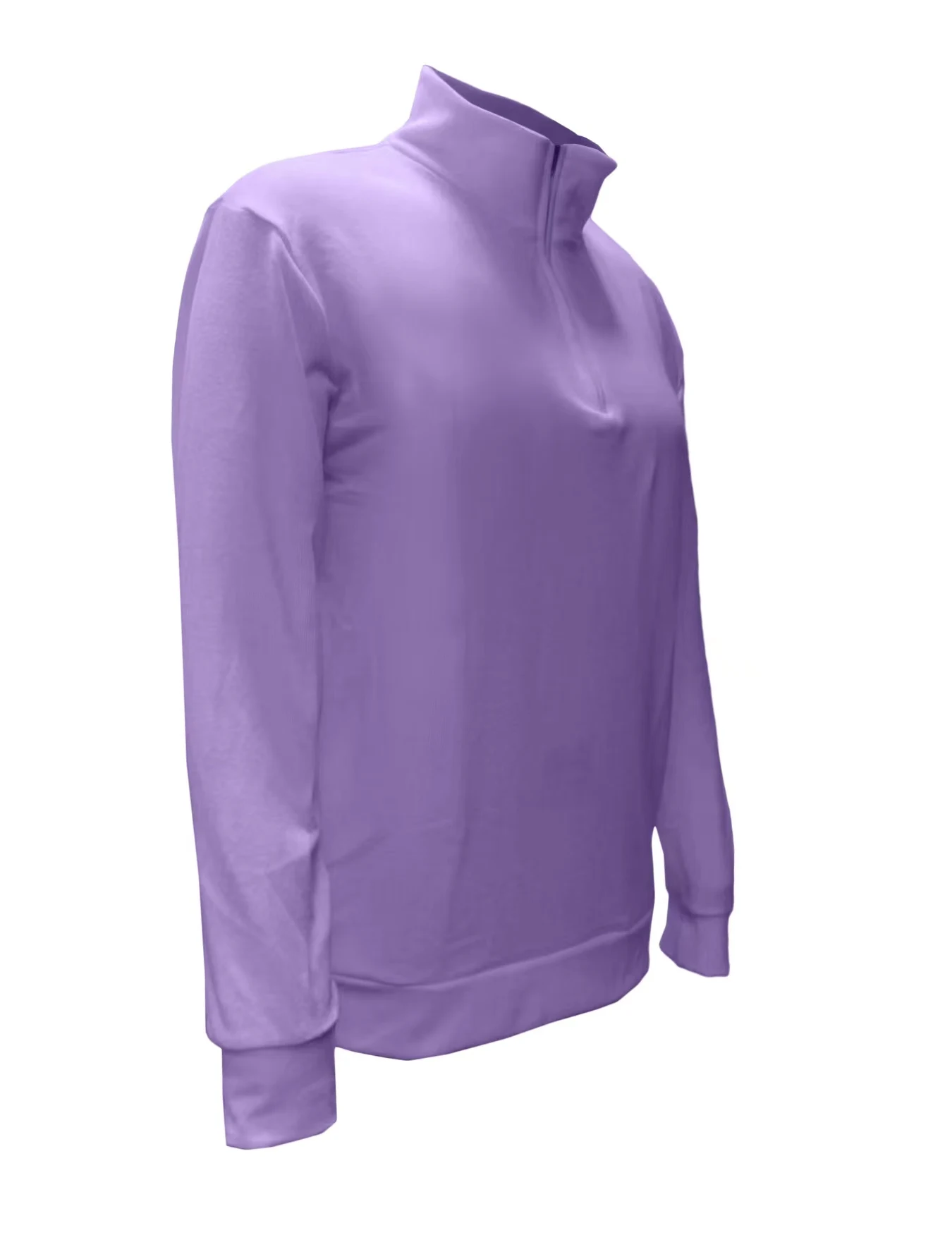 2026 Independent Station New Spring Season Long-Sleeved V-Neck Wool Velvet Zipper Men's Casual Top Polo