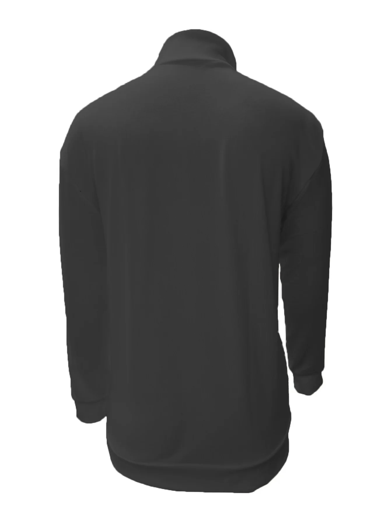 2026 Independent Station New Spring Season Long-Sleeved V-Neck Wool Velvet Zipper Men's Casual Top Polo