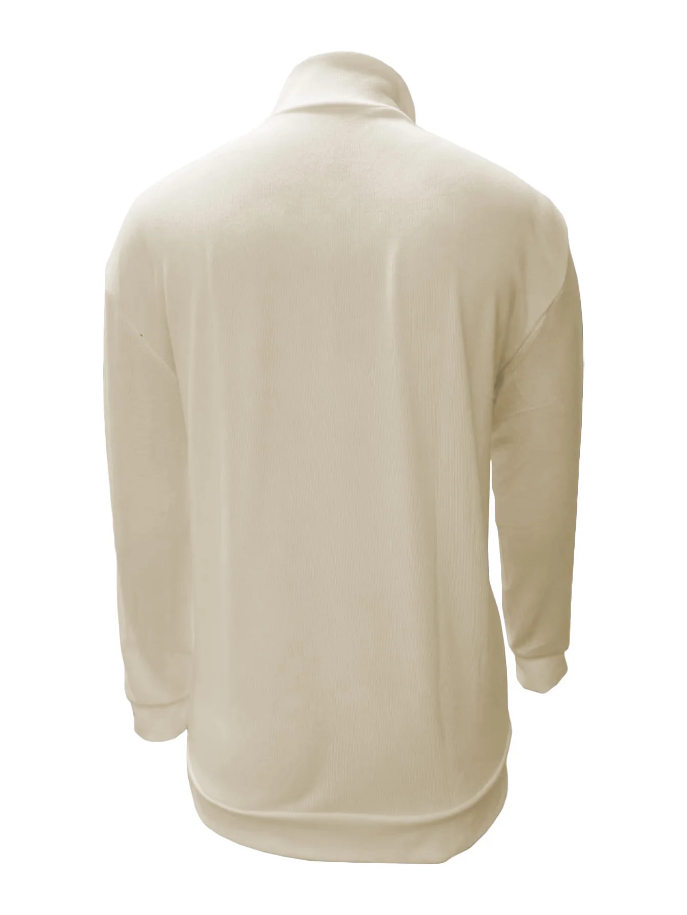 2026 Independent Station New Spring Season Long-Sleeved V-Neck Wool Velvet Zipper Men's Casual Top Polo