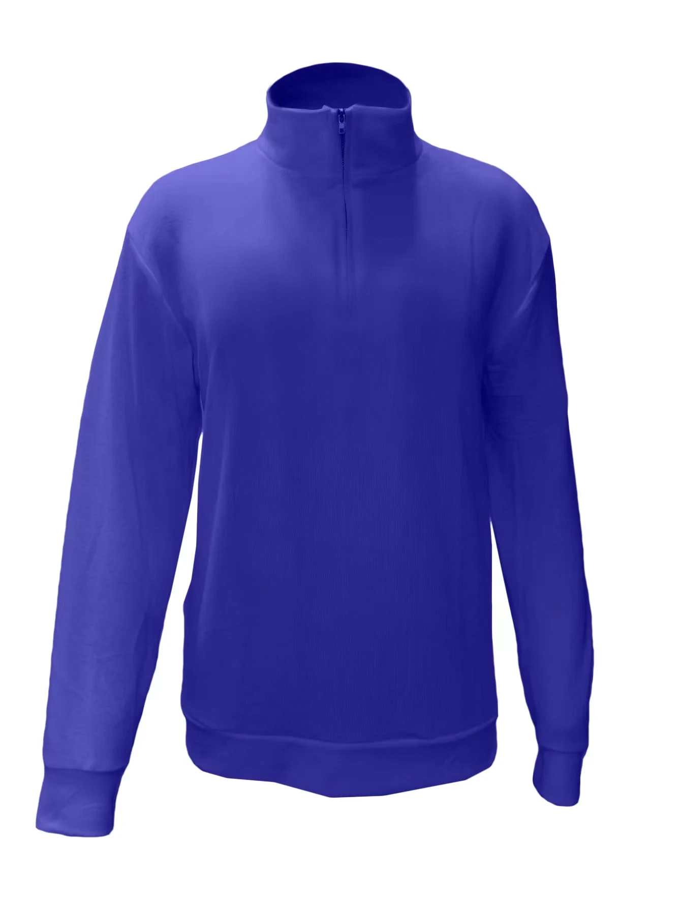 2026 Independent Station New Spring Season Long-Sleeved V-Neck Wool Velvet Zipper Men's Casual Top Polo